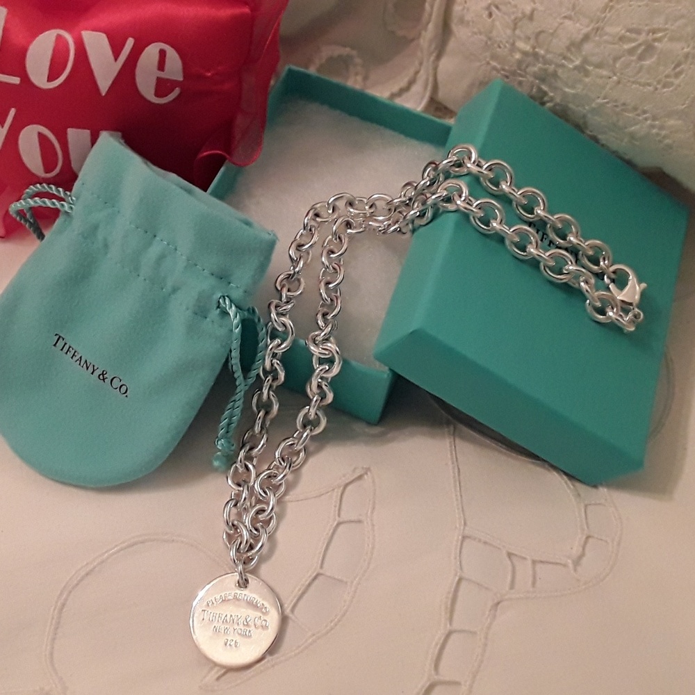 RETURN TO TIFFANY & CO. 925 NECKLACE 20" 66 GRAMS - Picture 2 of 8
